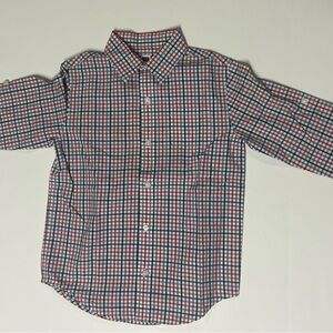 Janie and Jack Multicolor Plaid Button Down Shirt Boys Size 7